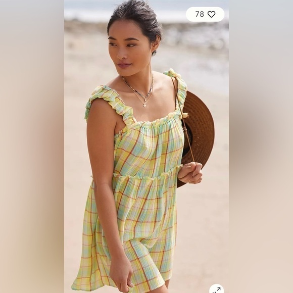 ANTHROPOLOGIE Ruffled Babydoll Dress - Picture 1 of 11